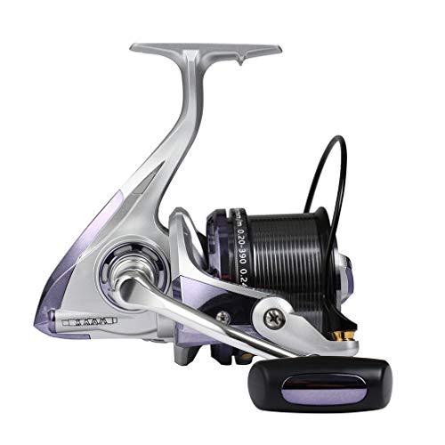Diwa Spinning Fishing Reels 8000 10000 12000 Series Freshwater Saltwater Big-Game Fishing Surf Fishing 12+1 Stainless BB 70 LBS Max Drag Ultra Smooth Powerful Spool Durable Spinner Gear - color: Black, size: 8000
