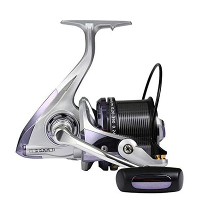 Diwa Spinning Fishing Reels 8000 10000 12000 Series Freshwater Saltwater Big-Game Fishing Surf Fishing 12+1 Stainless BB 70 LBS Max Drag Ultra Smooth Powerful Spool Durable Spinner Gear - color: Black, size: 10000