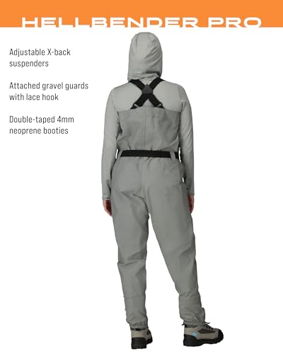 FROGG TOGGS Women's Hellbender PRO Waterproof Fishing Stockingfoot Chest Wader for Fishing - size: X-Large