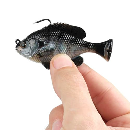 Savage Gear Pulse Tail RTF Fishing Soft Bait - color: Pumpkinseed, size: 3/8 oz (3 in)