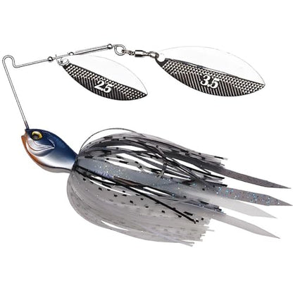 Spinnerbaits Fishing Lures, Bass Fishing Lures Weighted Spinner Baits Buzzbait, Hard Metal Lure Topwater Swimbait Jig for Trout Salmon Pike Bass Saltwater Freshwater Saltwater - color: C