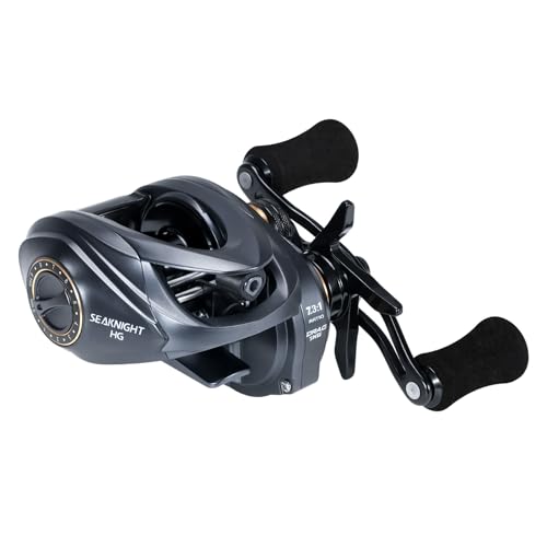 SeaKnight FALCAN IV Baitcasting Reel - 6.2oz Ultralight, 15.4LB Carbon Drag, 10+1 BB, 7.3:1/8.1:1 High Speed Gear Ratio, Right/Left Hand Retrieve - for Bass, Inshore & Freshwater Fishing - color: 8.1 Right Hand