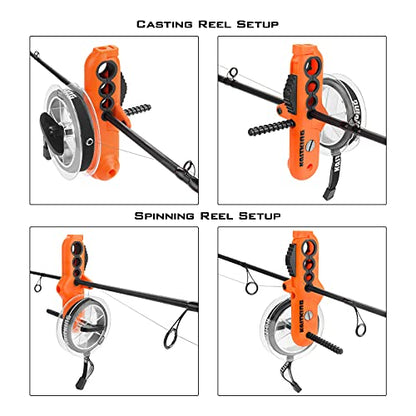 KastKing Patented Radius Line Spooler, Compact Fishing Line Spooling Tool for Spinning Reels and Casting Reels – Line Spooler Spools Fishing Reels Without Line Twist, Great Fishing Gifts - style: Radius Line Spooler