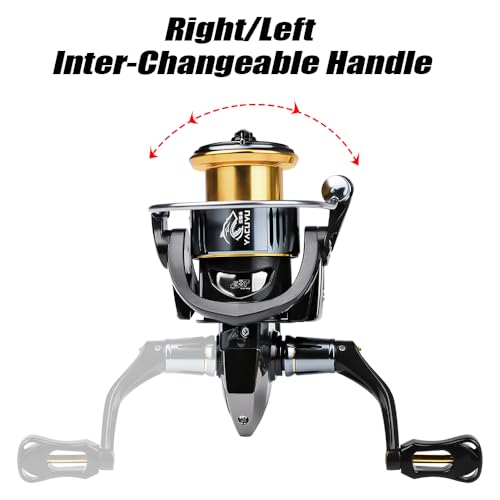 YACUYU Spinning Reel Fishing Reels - Carbon Fiber 13lb Max Drag 5.7:1 Gear Ratio 5+1BB Aluminum Spool Ultra Smooth for Saltwater Freshwater Bass Fishing Spinning Fishing Reel - size: size 1500