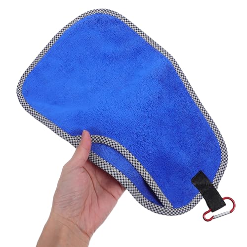 2pcs Non-Slip Fishing Towels with Clip, Quick-Dry Outdoor Workout and Rod Care Towels for Camping, Sports, and Boat Use – Gray and Blue Microfiber Multi-Purpose Rag Set