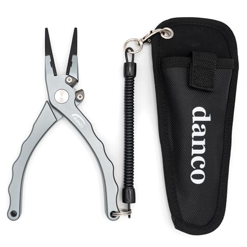 Gambler danco Aluminum Fishing Pliers and Fillet Knife Set, 7.5 Inch Pliers with Tungsten Carbide Cutters, 7 Inch Knife - style: 7.5 Inch Aluminum Fishing Pliers Only