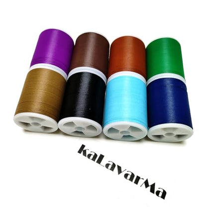 (8pcs*240yd) Kalavarma Rod Wrapping Thread for Fishing Rod Wrapping Thread Rod Building Repair - style: Colorfast 055