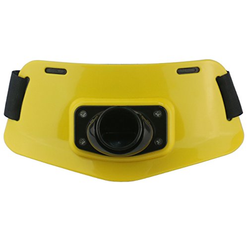 Ogrmar Fishing Belly top/Adjustable Fishing Rod Fighting Belt/Tackle Boat Fishing Rod Holder/Adjustable Support Waist Rod Holder Belt - color: Yellow