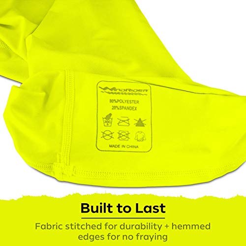 Neck Gaiter for Men & Women - UPF 50+ Sun Protection, Fishing, Cooling - color: Yellow