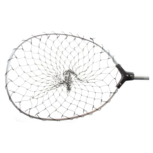 Fishing Landing Net with 18" Handle, Lightweight Durable Angling Net, Handle Fishing Landing Net