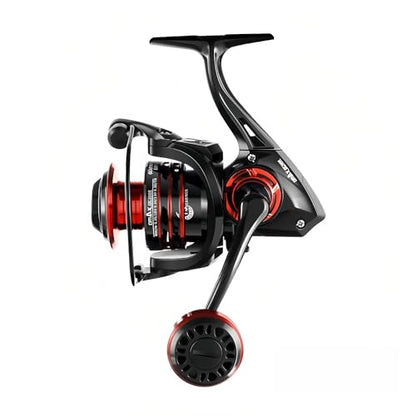 Spinning Fishing Reel – Metal Spool & Alloy Handle, Long-Cast Deep Spool Reel, Smooth Drag System, 13+1 Bearings, Adjustable Folding Handle, Freshwater & Saltwater Lure Reel - size: 2000
