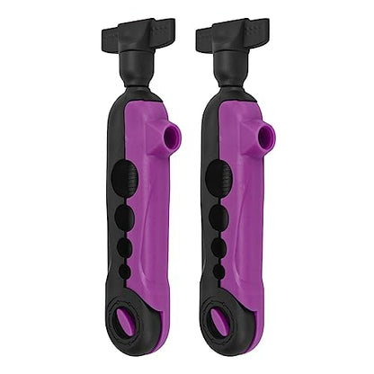 plplaaoo 2PCS Mini Line Spooler Portable Adjustable Fishing Line Spooler Fishing Line Winder Machine Mini Bobbin Reel Accessories - color: Black Violet