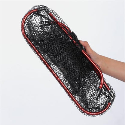 Aluminum Foldable Net Head Replacement Saltwater Fishing Tools Outdoor Landing Fishing 40cm / 60cm / 65cm - size: Large size 50X65cm
