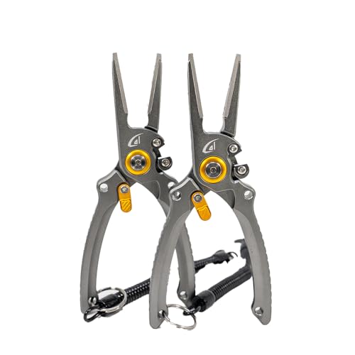 danco 2 Pack 7.5" Aluminum Fishing Side Cutters with Sheath, Fishing Line and Wire Cutter, Saltwater Safe, Fresh/Saltwater Fishing - style: 2Pack Side Cutter