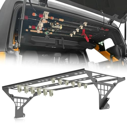Fishing Rod Racks for Cars, 5-Rod or Combos Capacity Rod Holder for 2021, 2022, 2023, 2024, 2025 Ford Bronco Trunk Top