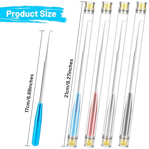 Fish Hook Remover Tool, 4PCS Fishing Hook Quick Removal Device, Fishing Gear Security Equipment Kits for Adult, Hook Extractor Accessories Tools with Storage Tube