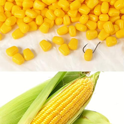 50Pcs Lure Bait Resembling Sinking Corn Kernels, Soft Fishing Bait Tackle