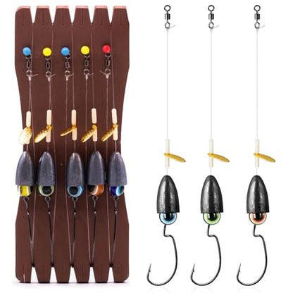 FishTrip Texas Rig Hooks for Bass Fishing, EWG Worm Hooks with Fishing Bullet Weights Sinkers for Freshwater Saltwater 1/8 3/16 1/4 3/8 1/2oz - size: 1/2oz 5Pcs