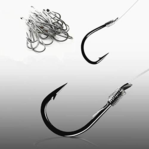 Toasis Fishing Snells Pre Tied Fishing Hooks Pack of 160pcs Assorted Sizes
