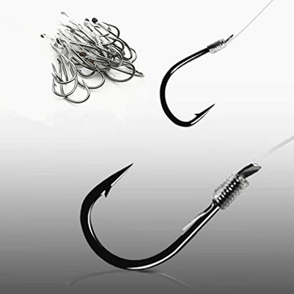 Toasis Fishing Snells Pre Tied Fishing Hooks Pack of 160pcs Assorted Sizes
