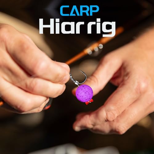 24 Pack Pre-Tied Carp Rigs with Sharp Hooks, Swivel & PE Line – Hook The Big One with Boilies, Pellets & Corn – The Ultimate Carp Fishing Equipment - color: #6-24PACK