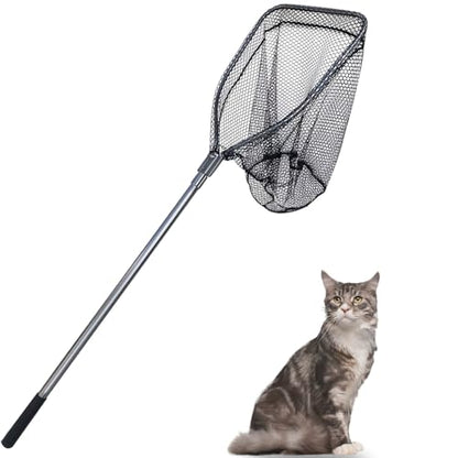 Catch Pole Net with Telescopic Handle,Animal Catcher Net for Cat,Rabbit,Chicken,Duck,Goose,Fish,Racoon,and Other Poultry Wildlife