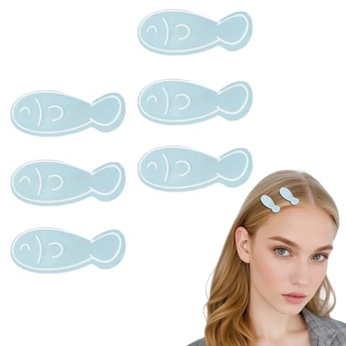 6 Pcs Cartoon Fish Hair Clips Fantasy Fish Styling Hair Accessories Blue Pearlescent Barrettes Metal Duckbill Hairpins Non Slip Headwear for Women Hairstyle Clips - color: Style 8