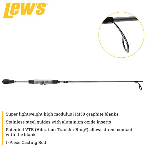 Lew's American Hero Tier 1 Casting Fishing Rod, HM50 Graphite Blank with Stainless Steel Guides, Split Grip EVA Handle, Multicam - size: 7'0", style: Light-power