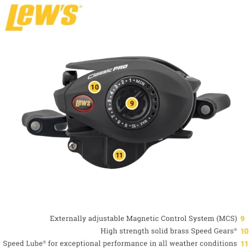 Lew's Classic Pro Speed Spool SLP Baitcast Reel - style: Right Hand Baitcast Reel Clam Pack