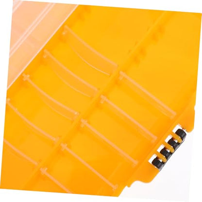BESPORTBLE Hard Fishing Tackle Binder for Outdoor Gear Management Multilayer Fishing Storage Box Ample Compartments for Hooks Baits and Lures Organizer