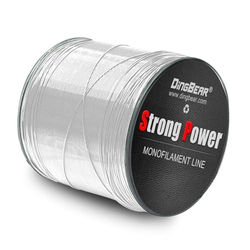 Nylon Fishing Line 200/500/1000M Monofilament Nylon Fishing Strong Tension Wire Fishing Line 4 Colors 5-35LB for Fishing/Hanging/Craft - color: white, size: 1000m/3.5# 12LB/0.30mm