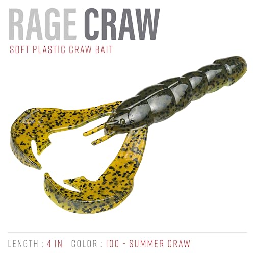 Strike King Rage Tail Craw - color: Summer Craw, size: 4 inch