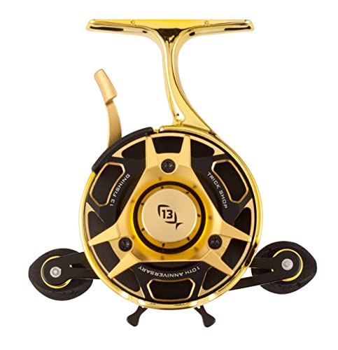 13 Fishing - Freefall Carbon - Inline Ice Fishing Reels - 10th Anniversary TrickShop Edition - 2.5:1 Gear Ratio