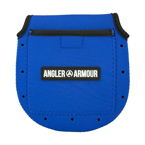 Angler Armour Spinning Reel Cover, Fishing Reel Case, Neoprene Reel Pouch, Spinning Reel Sleeve, Spinning Reel Case, Spinning Reel Protective Sleeve, Fits 1000, 2000, 3000, 3500 Reels (Marine Blue) - color: Marine Blue