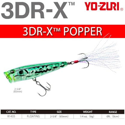 Yo-Zuri 3DR-X - color: Sunset Shad, size: 65mm