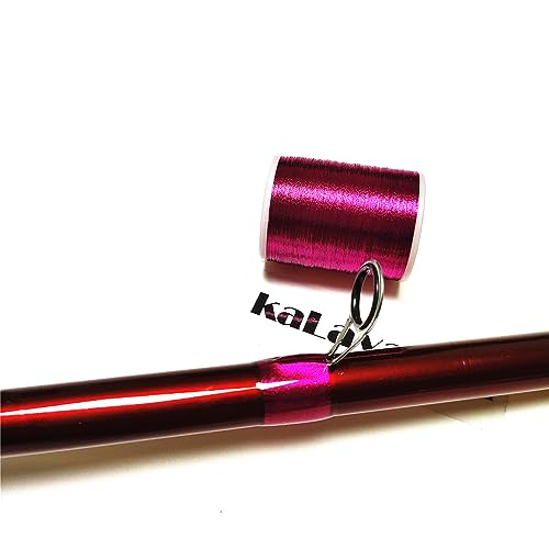 (8pcs*240yd) Kalavarma Rod Wrapping Thread for Fishing Rod Wrapping Thread Rod Building Repair - style: Metallic klm020