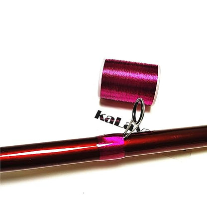 (8pcs*240yd) Kalavarma Rod Wrapping Thread for Fishing Rod Wrapping Thread Rod Building Repair - style: Metallic klm020