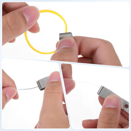 Thinp 3 Pcs Fishing Line Cutter Nipper with Hook Eye Cleaner Pin, Fly Fishing Line Clippers Stainless Steel Fishings Lines Scissors Cutting Tool Multi-Purpose Cutting Nipper Accessories for Braid Mono