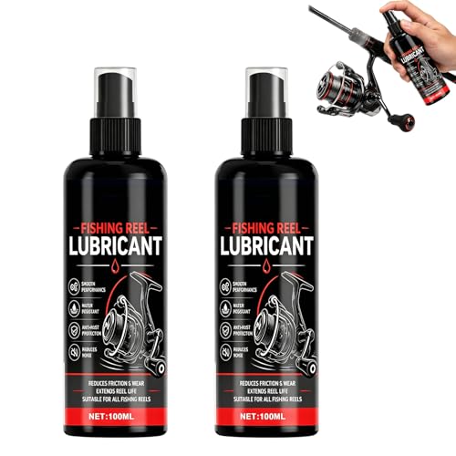 Reel Maintenance Cleaner,Reel Maintenance Cleaner,Fishing Reel Grease and Oil,Fishing Reel Lubricant,Fishing Reel Lube,Compatible with All Reel-Winders - color: 2pcs