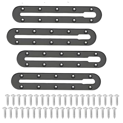 Kayak Track Kayak Low Profile Track,Kayak Rail,Kayak Accessories Mount Track,Kayak Gear Track for Fishing Rod Holder,Kayak Rail Track for Paddle Holders Fish Finder,Cup Holder,Anchor Cleats - size: 9inch4pcs