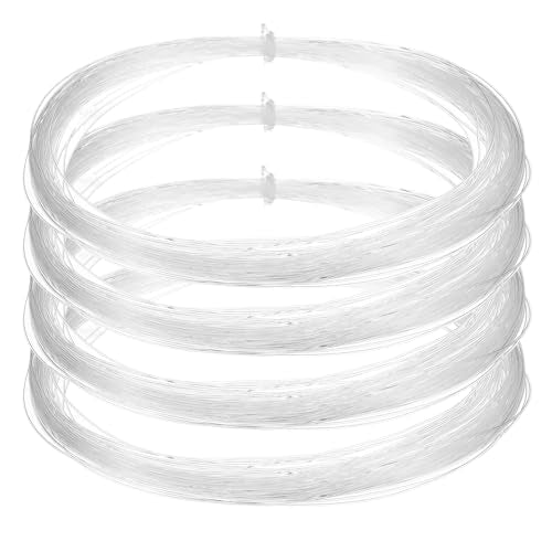 uxcell Fishing Line Wire Nylon Fishing String Wire Monofilament Invisible Cord for Hanging Decorations Balloon Crafts Jewelry Beading Making - size: 460ft