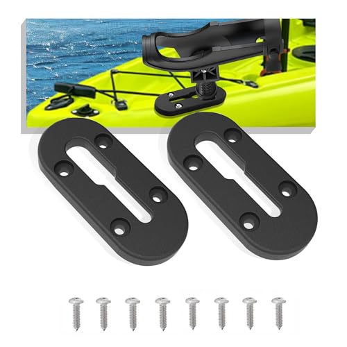 Kayak Track, Kayak Low Profile Track,Kayak Rail, Kayak Accessories Mount Track, Kayak Paddle Holder Kayak Gear Track for Fishing Rod Holde,Fish Finder, Kayak Rod Holder,Anchor Cleats - size: 4 INCH/2 PCS