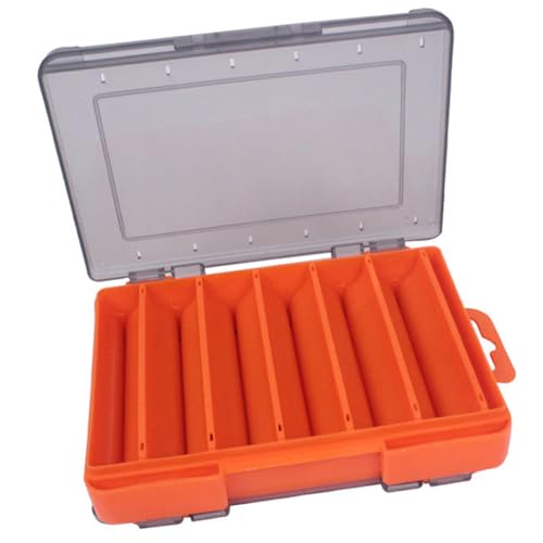Waterproof Transparent Storage Box for Fishing Lures with Double-Sided Organiser Tool and Fishing Box - color: b
