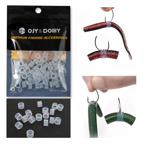 Wacky Worm O-Rings (180/150/120 Packs) – Heavy-Duty Silicone Senko Bait Protector (Only Kit Includes Tool) | Prevents Bass from Ripping Soft Plastics | Fits All Senko Worms (Small/Medium/Large) - color: Small (fits 3"-5") - Ring Only