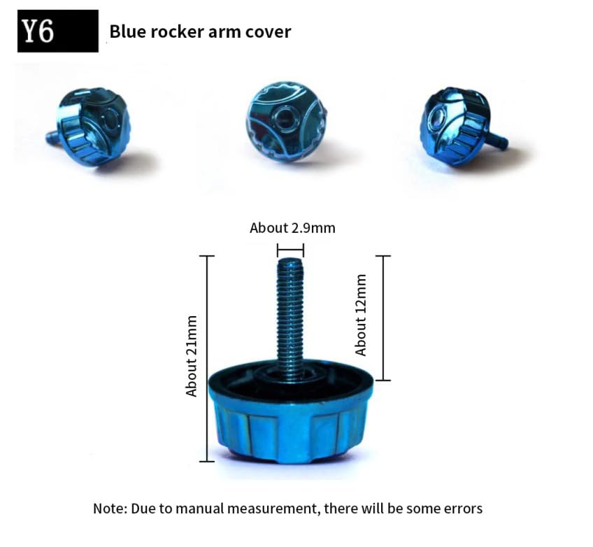 Pack of 5 Replace Parts New Fishing Reel Handle Screw Nut Caps Fishing Tackle Tools for Spinning Reel Crank Power Foldable Outdoor Accessories - color: Blue 5pcs