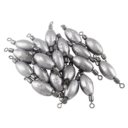 Hitefu Fish Weight Sinkers, Inline Weights Lead Fishing Weights Trolling Sinkers, Egg Sinkers for Bottom Fishing (3/8, 1/2, 3/4oz) - size: 1/2oz