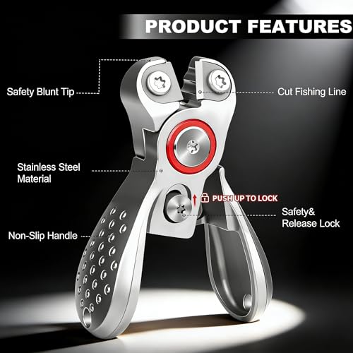 Portable Fishing Line Cutter Mini Stainless Steel Braid Line Remover Scissors Clipper Nippers Quick Fly Fishing Knot Tying Tool Accessories with Retractors Small Mono and Fluoro Lines Cutters