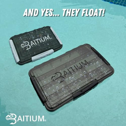 Baitium XTRAseal Waterproof Fishing Tackle Box Organizer, Tackle Boxes With Dividers, Tacklebox for Fishing, 3600 3700 Tackle Tray, Fishing Gear - size: 2-Pack 3600 (10.6" x 6.7" x 2")
