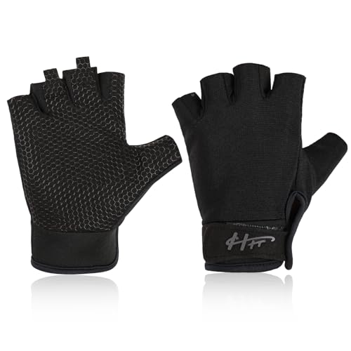Ptwola Fingerless Gloves Fishing Gloves Paddling Glove Sailing Glove RowingGloves KayakGloves WaterGloves SportsGloves FishingGloves for Men Women Training Cycling Workout Gym Fitness Pull Up