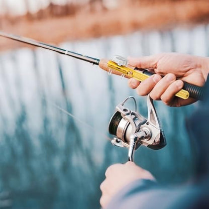 INOOMP Portable Hand Operated Fishing Knot Tying Tool Hook String Knotter Device for Snell and Bass Hooks Easy to Use Line Tyer with High Tension Strength Random Color Random Color